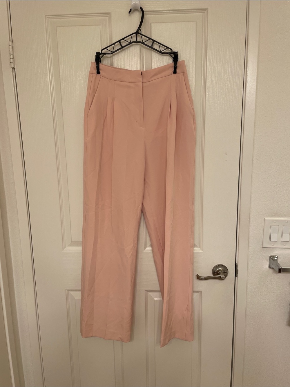 Express Wide Leg Pants in Blush Pink